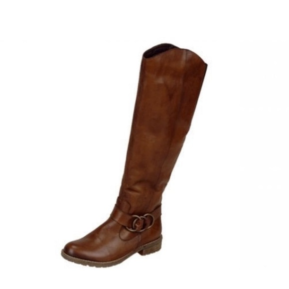 Remonte Dorndorf- Ladies- tan leather long legged riding boots - Picture 5 of 7